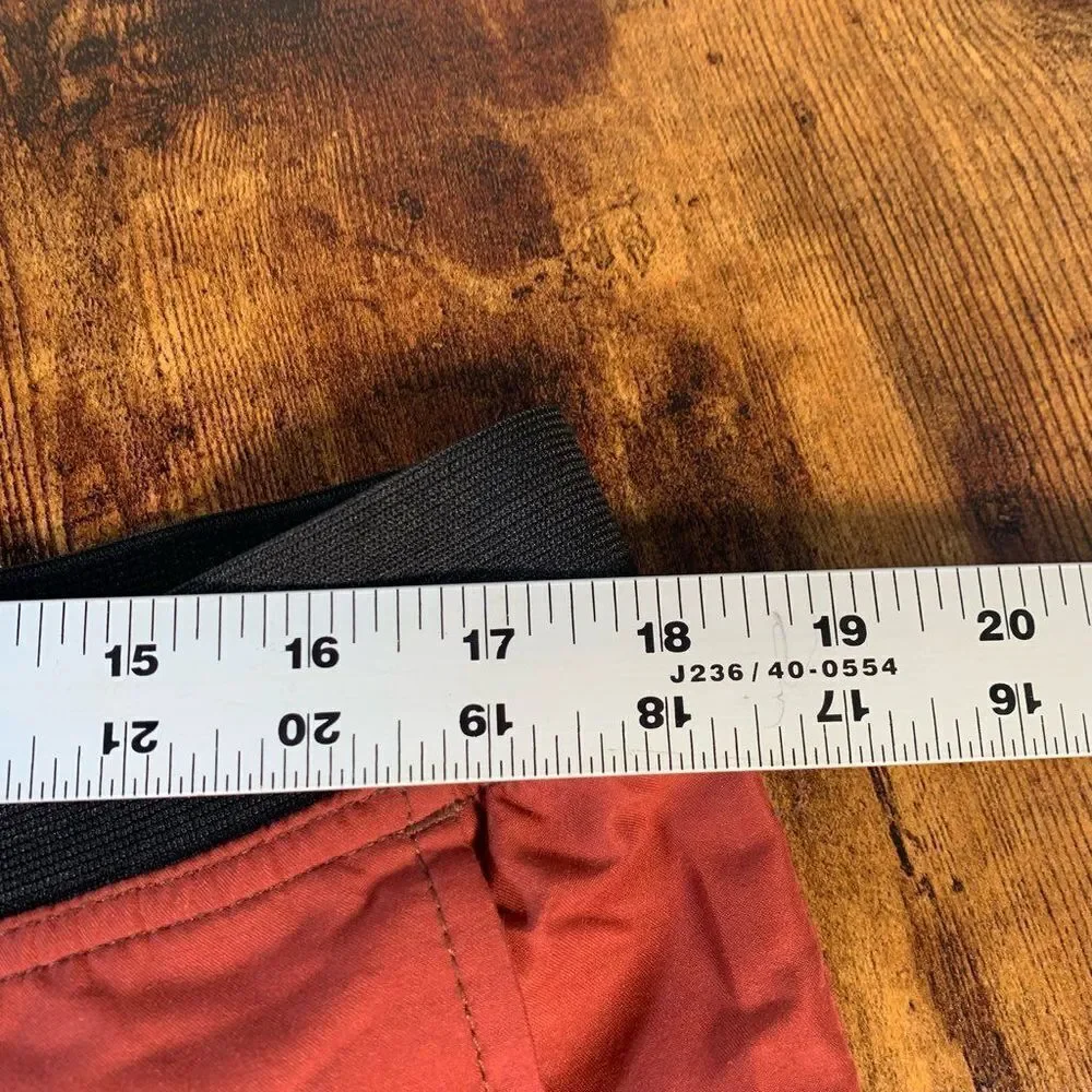 Prana Mojo Shorts Orange Elastic Waist Athletic Mens Size‎ Extra Large